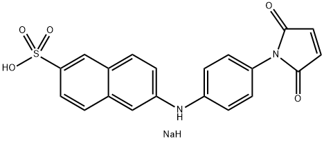 2-(4'-MALEIMIDYLANILINO)NAPHTHALENE-6-SULFONIC ACID SODIUM SALT Structure