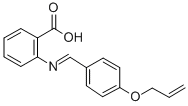 Benzoic acid, 2-(((4-(2-propenyloxy)phenyl)methylene)amino)- Structure