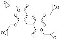 tetrakis(oxiranylmethyl) benzene-1,2,4,5-tetracarboxylate Struktur