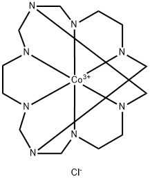 1,3,6,8,10,13,16,19-八氮杂二环[6.6.6]二十烷三氯化钴 结构式