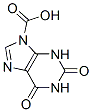 1,2,3,6-tetrahydro-2,6-dioxo-9H-purine-9-carboxylic acid Structure