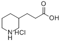 3-(3-PIPERIDINE)PROPIONIC ACID HCL Struktur