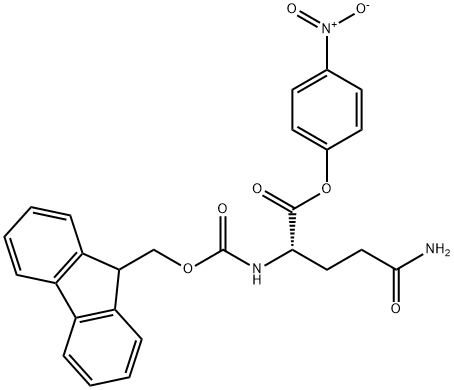 N-芴甲氧羰基-L-谷氨酰胺 4-硝基苯酯 结构式