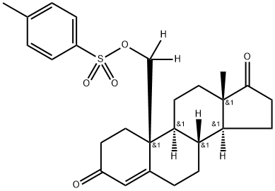 p-Toluenesulfonyloxyandrost-4-ene-3,17-dione-19-d2 结构式