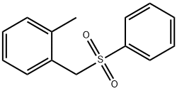 1-甲基-2-[(苯磺酰)甲基]苯 结构式