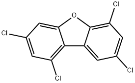 1,3,6,8-tetrachlorodibenzofuran Structure