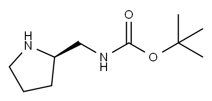 Carbamic acid, [(2R)-2-pyrrolidinylmethyl]-, 1,1-dimethylethyl ester (9CI) Structure
