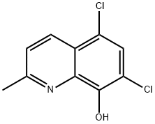 5,7-Dichloro-8-hydroxyquinaldine Structure