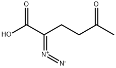 Hexanoic  acid,  2-diazo-5-oxo- Struktur