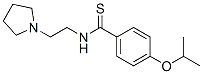 p-Isopropoxy-N-[2-(1-pyrrolidinyl)ethyl]benzothioamide Structure