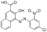 4-[(4-chloro-2-nitrophenyl)azo]-3-hydroxy-2-naphthoic acid Struktur