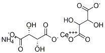 azanium, cerium(+3) cation, (2R,3R)-2,3-dihydroxybutanedioate Structure