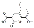 [(2,5-Dimethoxyphenyl)methyl]propanedioic acid Structure