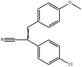 p-Methoxybenzylidene-p-chlorophenylacetonitrile Structure
