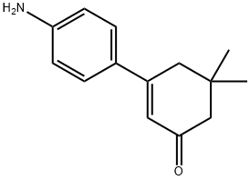 5,5-Dimethyl-3-[4-aminophenyl]-2-cyclohexen-1-one Structure