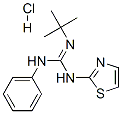 3-phenyl-2-tert-butyl-1-(1,3-thiazol-2-yl)guanidine hydrochloride 结构式