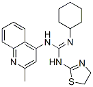 2-cyclohexyl-1-(4,5-dihydro-1,3-thiazol-2-yl)-3-(2-methylquinolin-4-yl )guanidine Structure