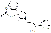 1-(3-Hydroxy-3-phenylpropyl)-2-methyl-3-phenylpyrrolidin-3-ol 3-propionate 结构式