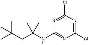 4,6-dichloro-N-(1,1,3,3-tetramethylbutyl)-1,3,5-triazin-2-amine Structure