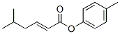 5-Methyl-2-hexenoic acid 4-methylphenyl ester 结构式