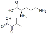 L-ornithine (3-methyl-2-oxobutyrate) Struktur