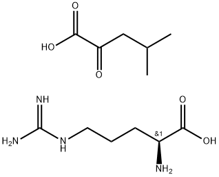 L-精氨酸-Α-酮异己酸盐, 72087-40-2, 结构式