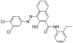 4-[(3,4-dichlorophenyl)azo]-N-(2-ethylphenyl)-3-hydroxynaphthalene-2-carboxamide Structure