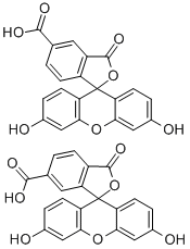 5(6)-Carboxyfluorescein Struktur