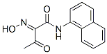2-HYDROXYIMINO-N-NAPHTHALEN-1-YL-3-OXO-BUTYRAMIDE Struktur