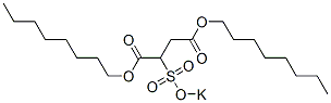 2-[(Potassiooxy)sulfonyl]butanedioic acid dioctyl ester 结构式