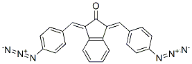 1,3-ビス[(4-アジドフェニル)メチレン]-2H-インデン-2-オン 化学構造式