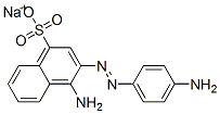 4-Amino-3-[(4-aminophenyl)azo]-1-naphthalenesulfonic acid sodium salt Struktur
