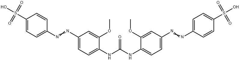 4,4'-[Carbonylbis[imino(3-methoxy-4,1-phenylene)azo]]bisbenzenesulfonic acid Struktur