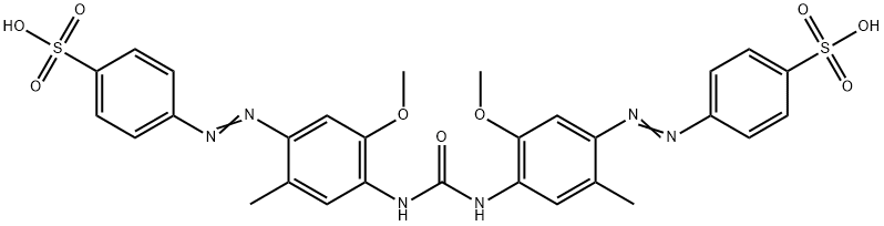 4,4'-[Carbonylbis[imino(2-methyl-5-methoxy-4,1-phenylene)azo]]bisbenzenesulfonic acid Structure