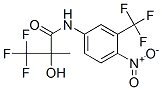N-[3-(トリフルオロメチル)-4-ニトロフェニル]-2-ヒドロキシ-2-メチル-3,3,3-トリフルオロプロパンアミド 化学構造式