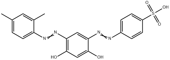 4-[[5-[(2,4-Dimethylphenyl)azo]-2,4-dihydroxyphenyl]azo]benzenesulfonic acid Structure