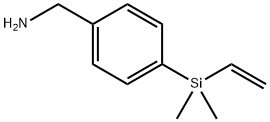 4-(エテニルジメチルシリル)ベンゼンメタンアミン 化学構造式