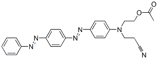 3-[[2-(Acetyloxy)ethyl][4-[[4-(phenylazo)phenyl]azo]phenyl]amino]propanenitrile Struktur