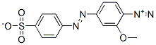 2-Methoxy-4-[(4-sulfonatophenyl)azo]benzenediazonium Structure