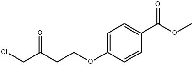 methyl 4-(4-chloro-3-oxo-butoxy)benzoate 结构式