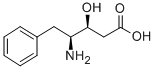 (3S,4S)-4-氨基-3-羟基-5-苯基戊酸 结构式