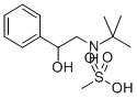 2-t-Butylamino-1-phenylethanol methanesulfonate Structure