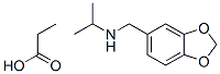 N-(benzo[1,3]dioxol-5-ylmethyl)propan-2-amine, propanoic acid Struktur
