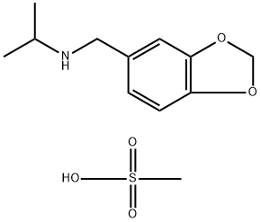 N-(1-Methylethyl)-1,3-benzodioxole-5-methanamine methanesulfonate (sal t) Struktur