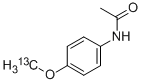 对乙酰氨基苯甲醚(甲氧基-13C), 72156-70-8, 结构式