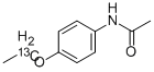 乙酰对氨苯乙醚乙氧基-1-13C, 72156-72-0, 结构式