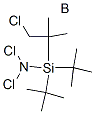 trichloro[1,1,1-tri-tert-butylsilylamine]boron Struktur