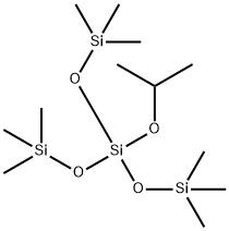 3-Isopropoxy-1,1,1,5,5,5-hexamethyl-3-(trimethylsiloxy)trisiloxane, 72182-11-7, 结构式