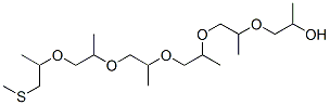 4,7,10,13,16-Pentamethyl-5,8,11,14,17-pentaoxa-2-thiaicosan-19-ol Struktur