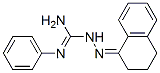 1,2,3,4-Tetrahydronaphthalen-1-one N-phenylguanyl hydrazone Struktur